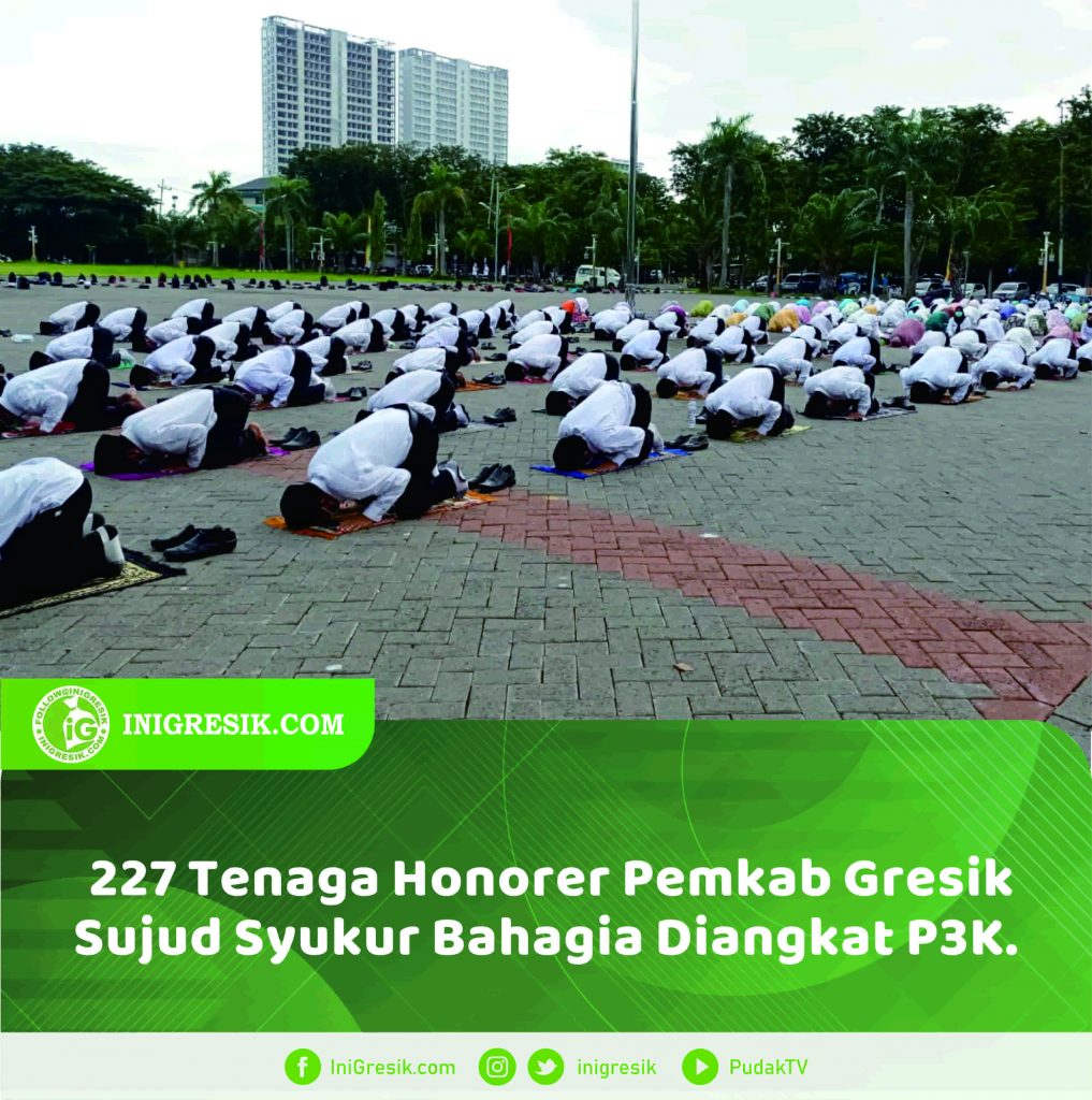 227 Tenaga Honorer Pemkab Gresik Sujud Syukur Bahagia Diangkat P3K