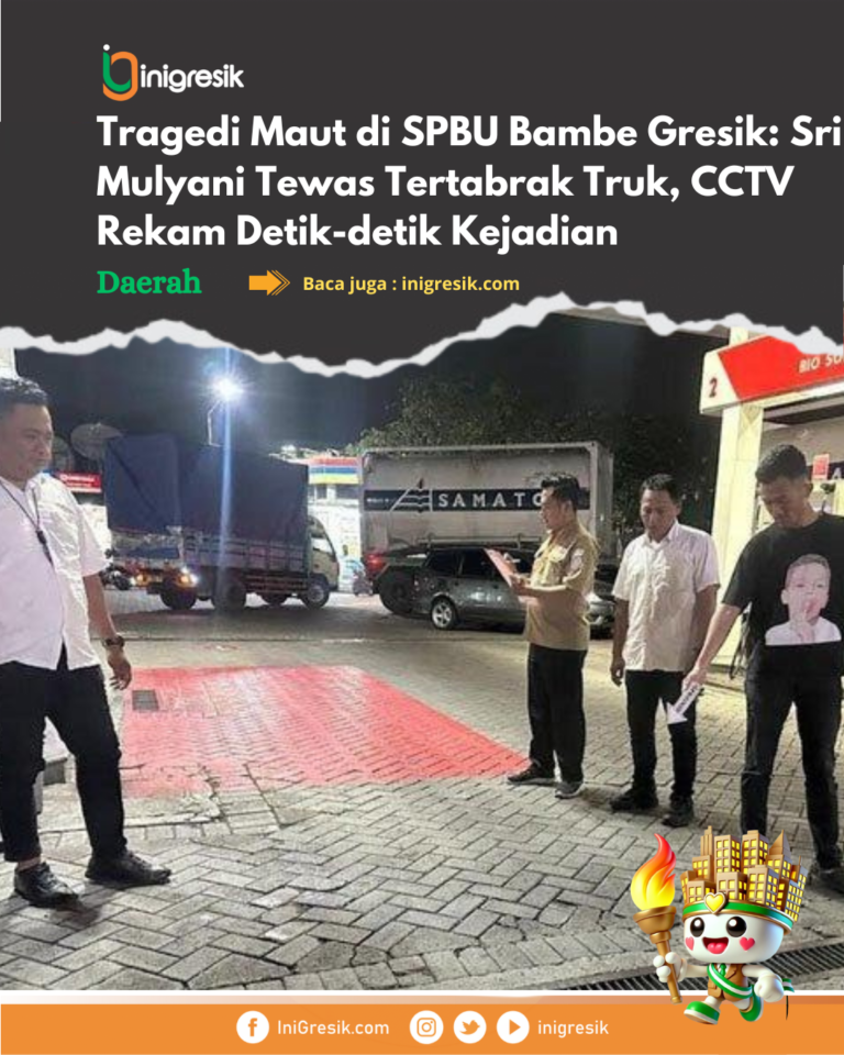 Tragedi Maut di SPBU Bambe Gresik: Sri Mulyani Tewas Tertabrak Truk, CCTV Rekam Detik-detik Kejadian