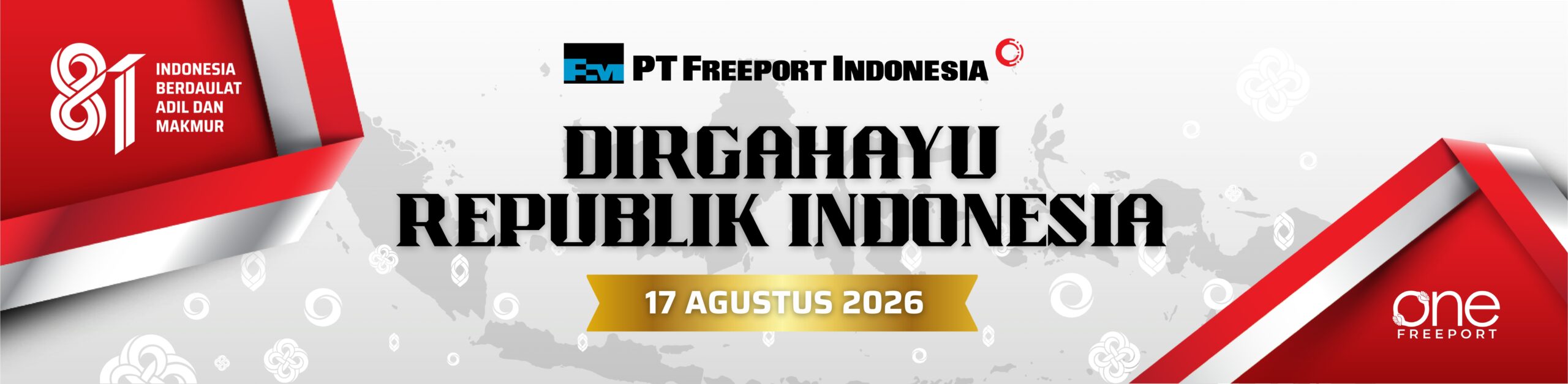 Dirgahayu Republik Indonesia ke 81 PT Freeport Indonesia