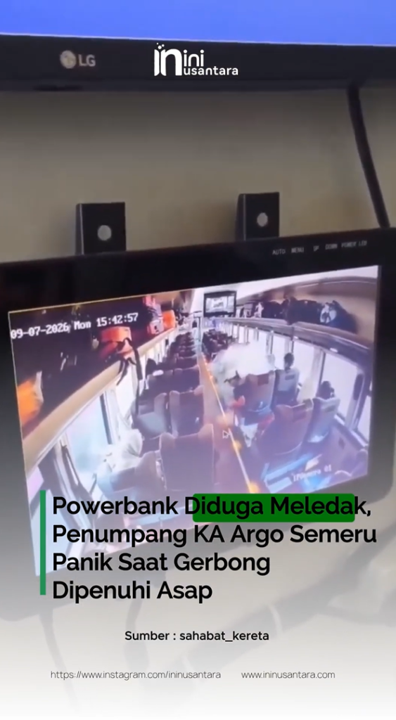 Ledakan Powerbank Picu Kepulan Asap di KA Argo Semeru, 1 Gerbong Sempat Panik Screenshot 2026 09 10 142940