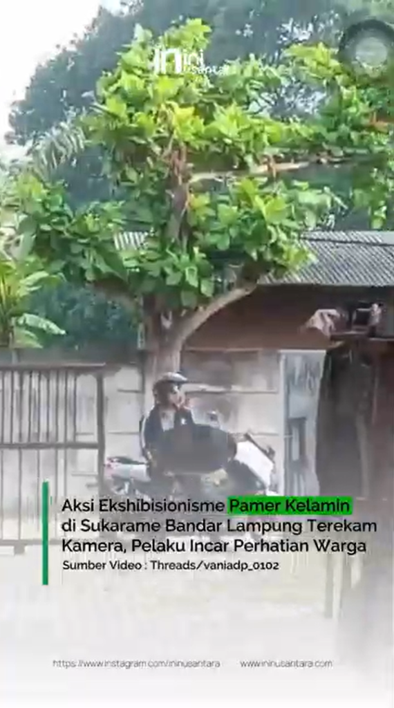 Aksi Ekshibisionisme di Sukarame Resahkan Warga, Pelaku NMax Silver Mondar-Mandir Sebelum Beraksi Screenshot 2026 10 14 142143
